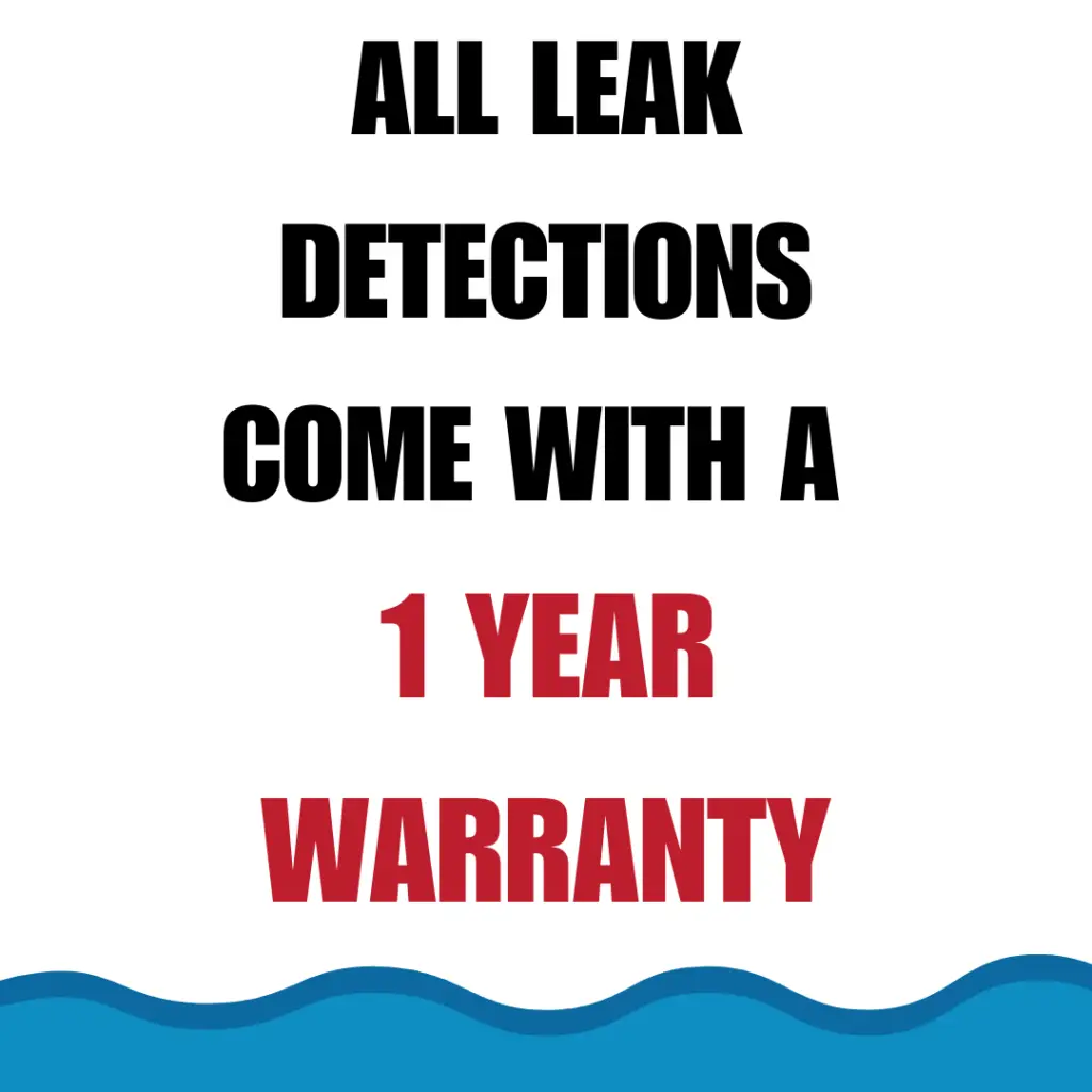 Pool Leak Detection 1 Year Warranty