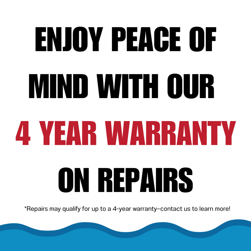 Pool Repair 4 Year Warranty